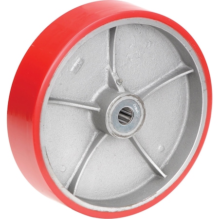 Casters, Wheels & Industrial Handling Polyurethane Wheel - Axle Size 1, 12 x 3 CW-1230-PSRB